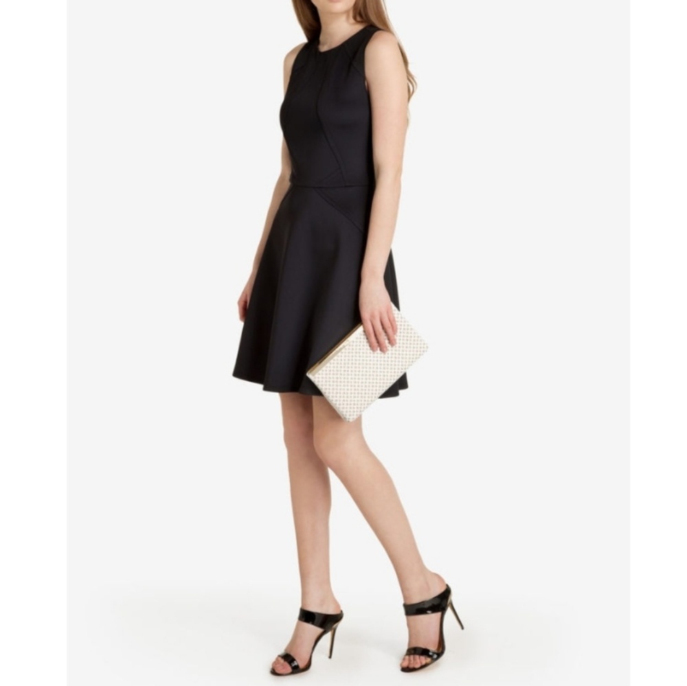 Ted Baker Fit & Flare Women's Dress Sz 0 Black